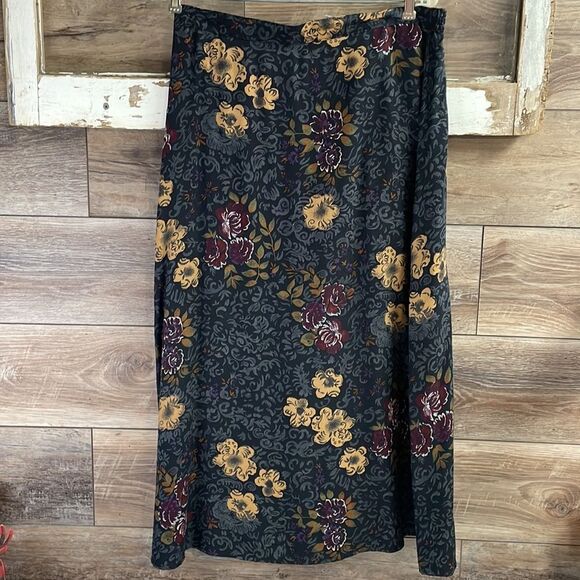 SAG HARBOR  Women’s Petite Skirt Set Size 14P Floral Boho Mature - Picture 6 of 8